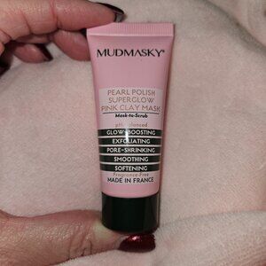 🤩3/$15! NWOT Mudmasky Pearl Polish Super Glow Pink Clay Mask (0.5 fl oz)